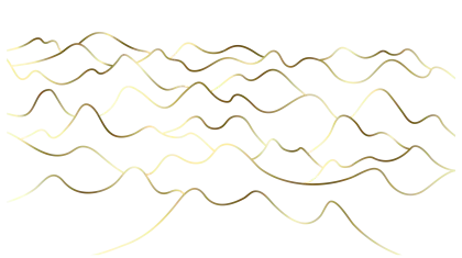 Abstract Gold Wavy Lines Pattern