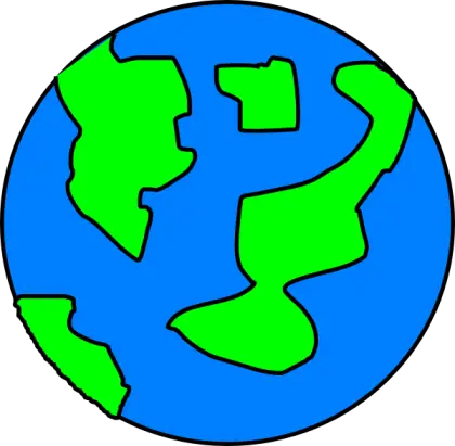 Cartoon Earth Illustration for Planet Education