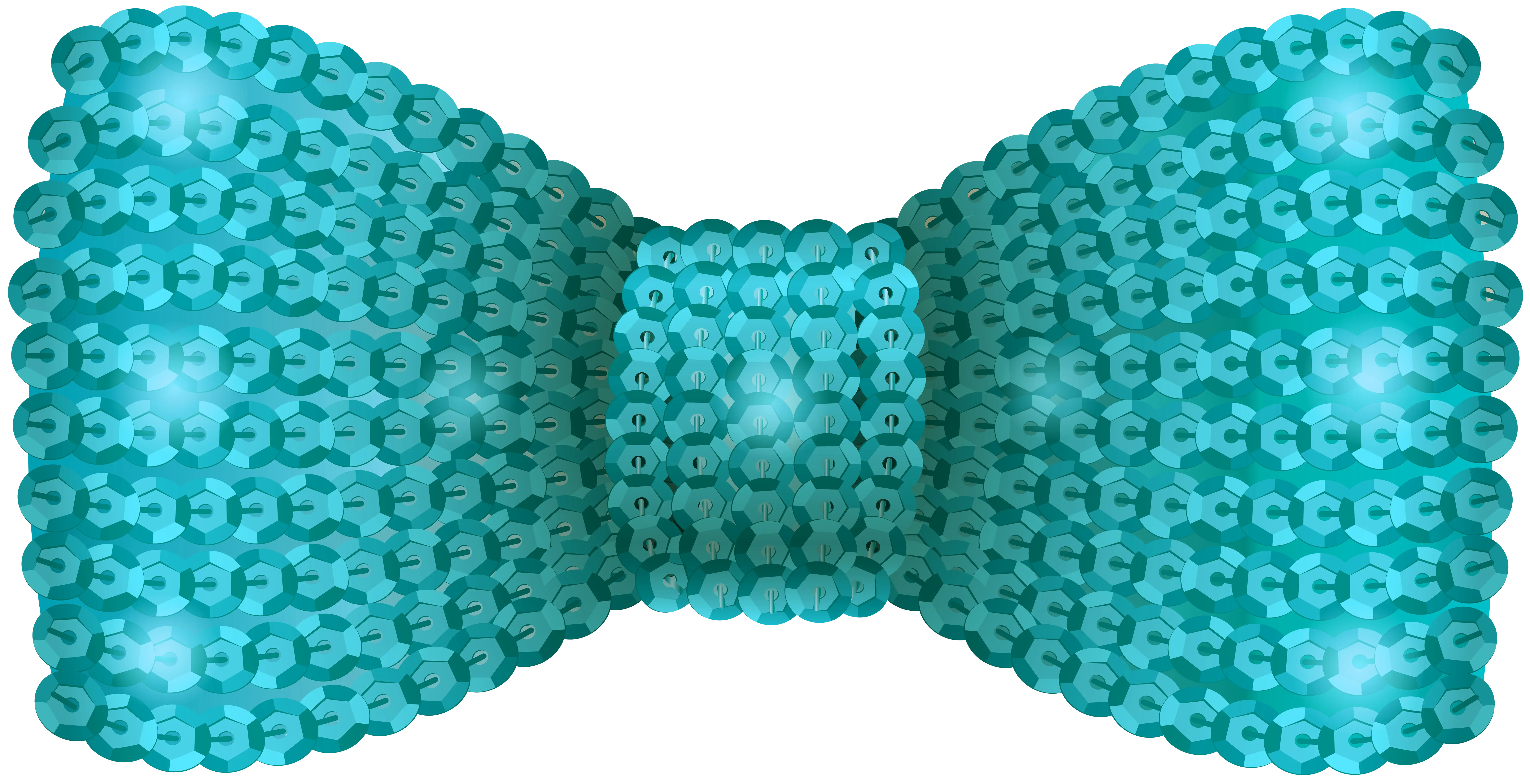 Cute Blue Sequin Bow for Fashion Accessories