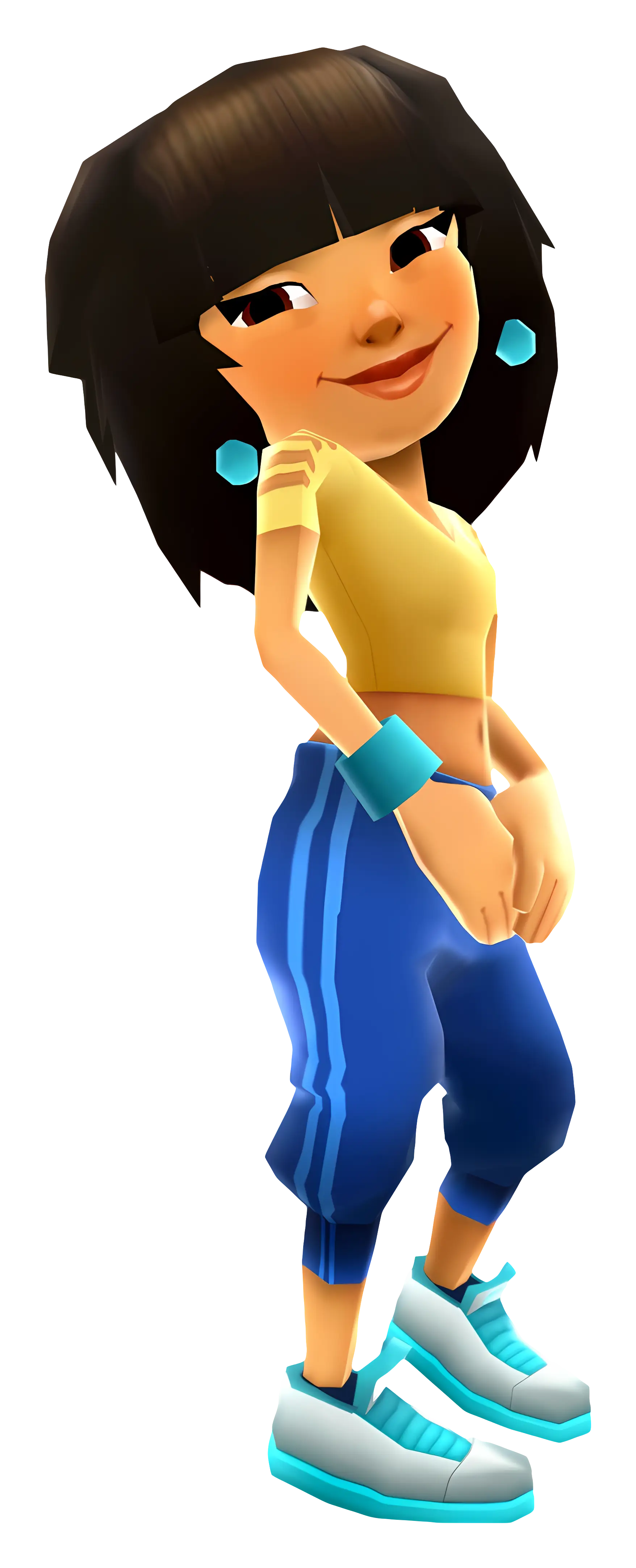 Animated Cartoon Girl Character