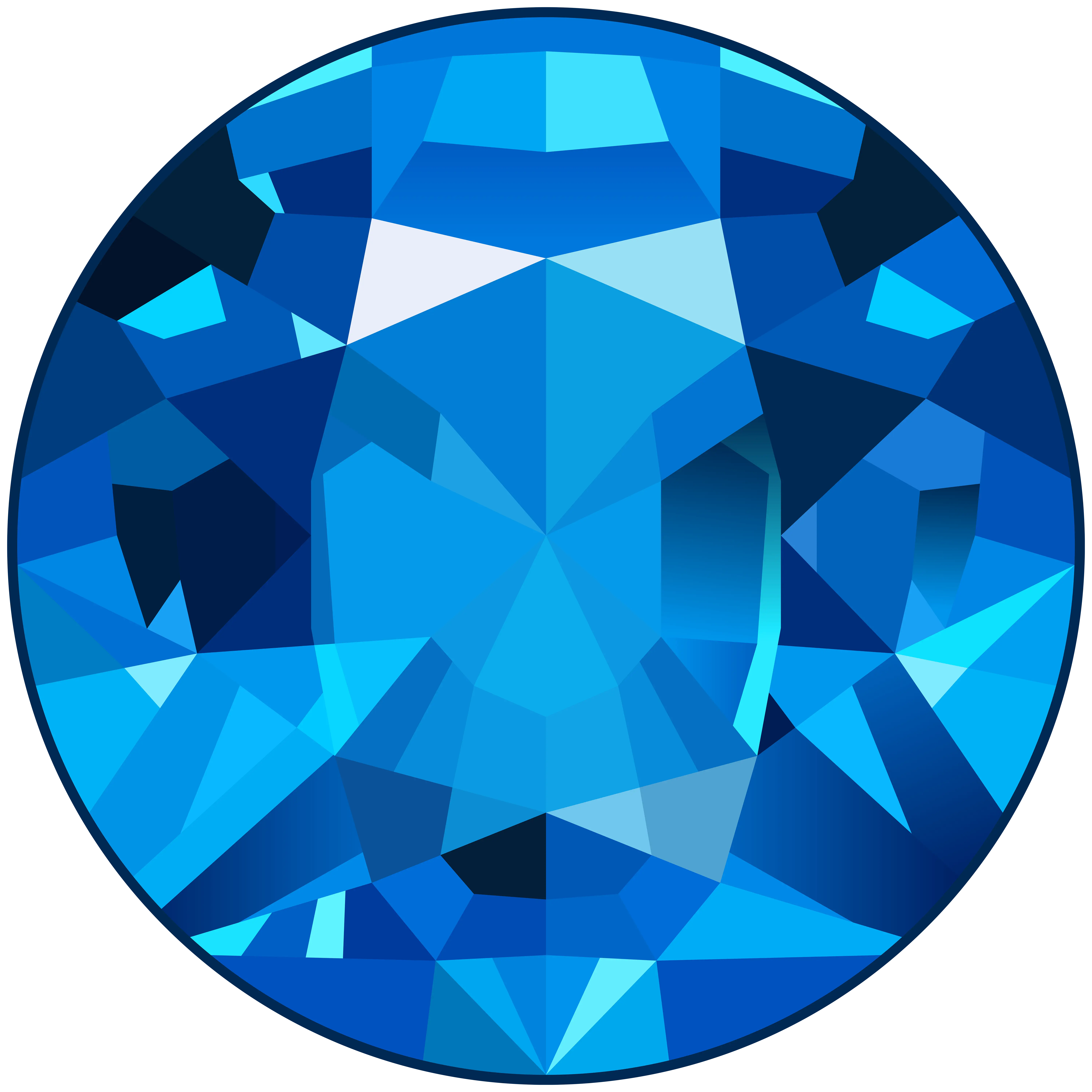 Blue Gemstone Illustration