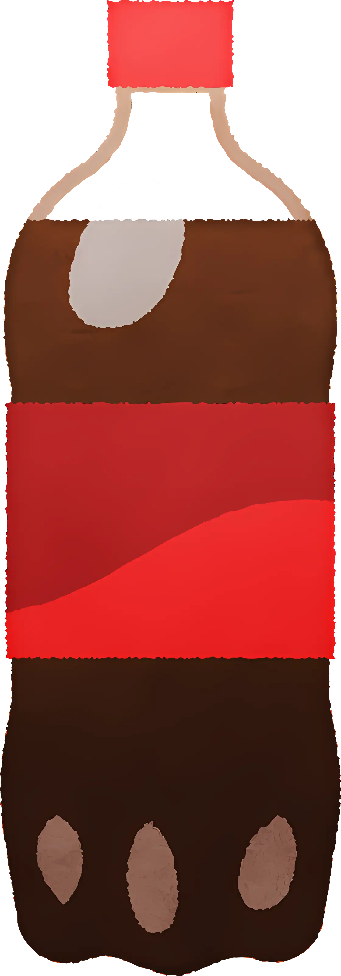 Soda Bottle with Red Label