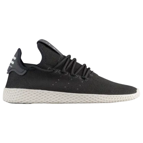 Black Minimalist Sneakers with Knit Upper