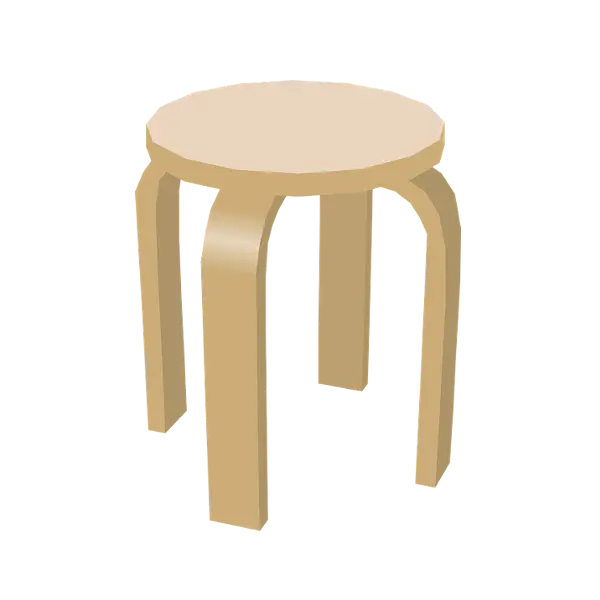 Wooden Stool Illustration