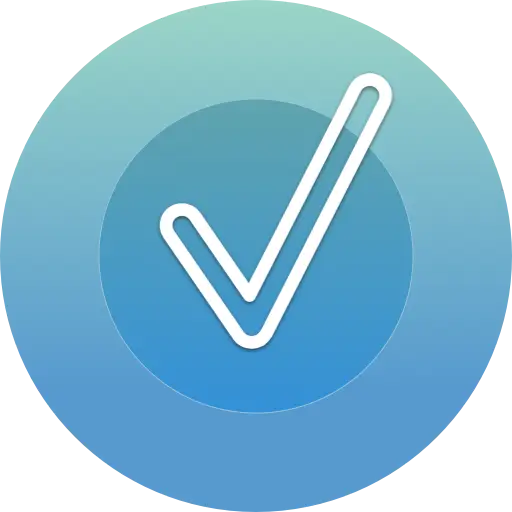 Blue Checkmark Icon for Approval and Success