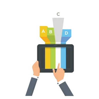 Tablet with Multiple Choice Options