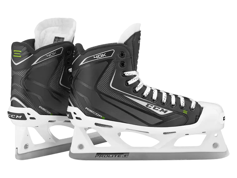 Pair of Black Ice Skates for Hockey