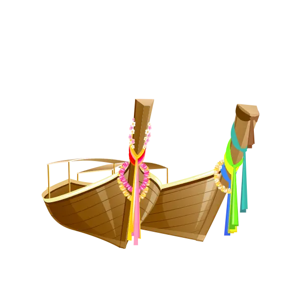 Traditional Decorated Boats