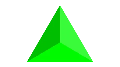 Green Pyramid Shape