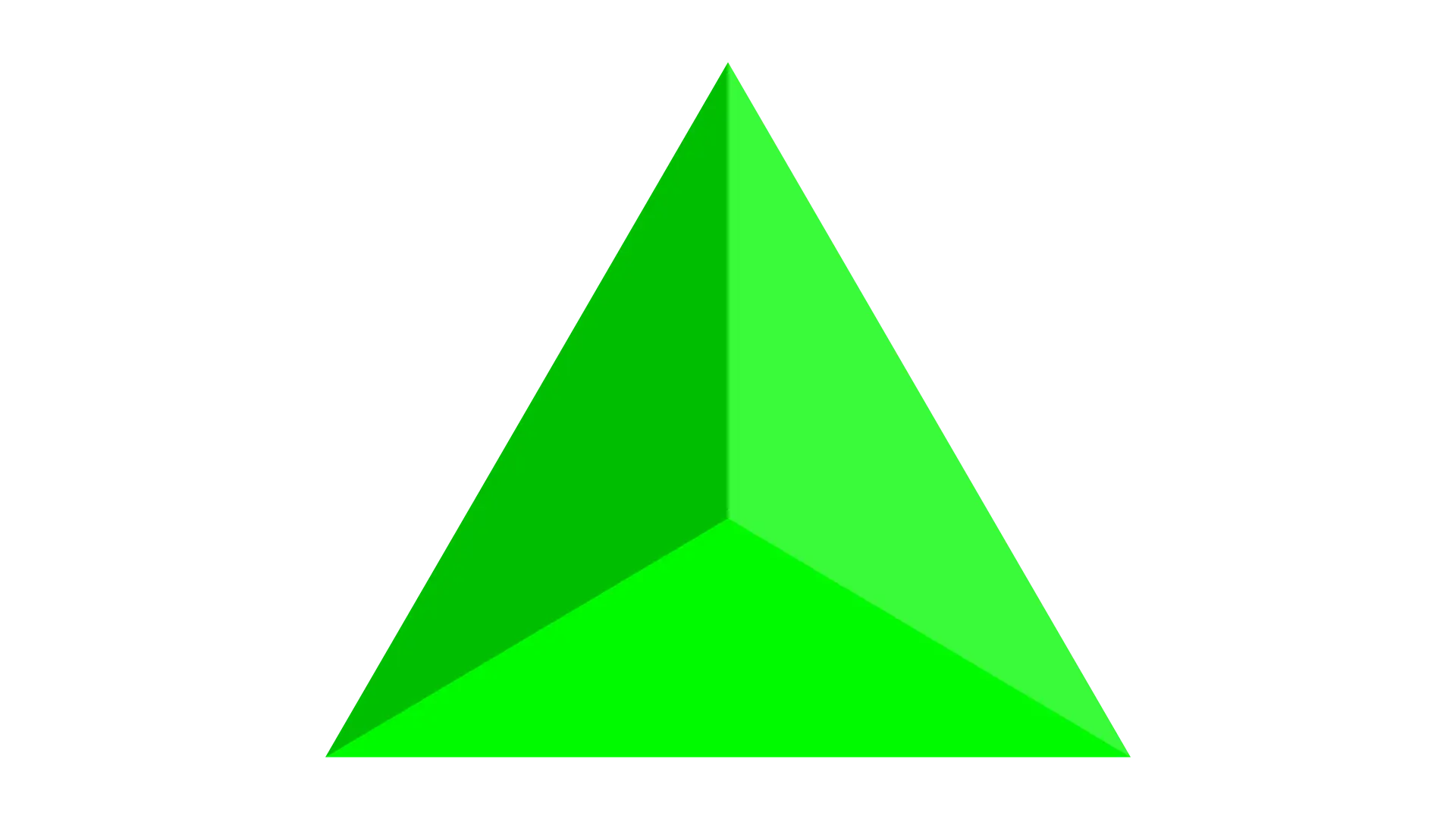 Green Pyramid Shape