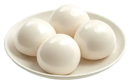 Boiled Eggs on Plate