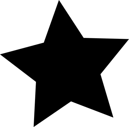 Black Star Icon Graphic