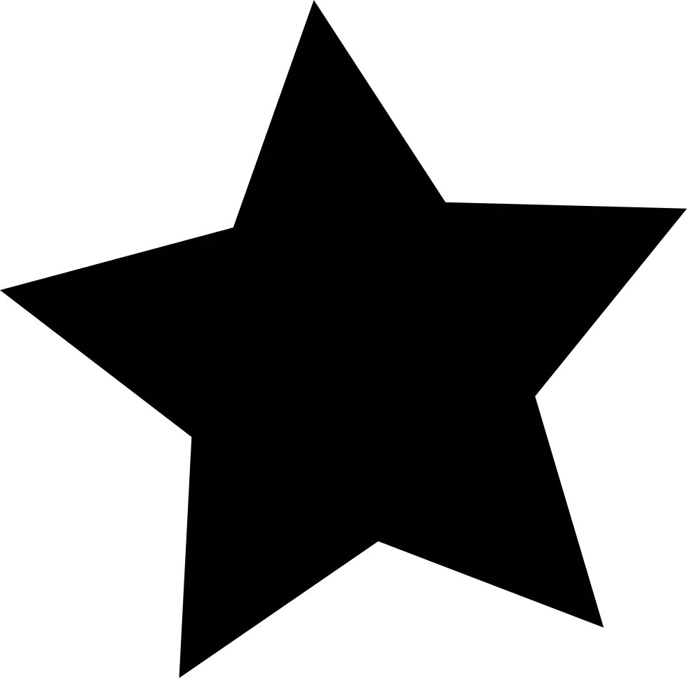 Black Star Icon Graphic