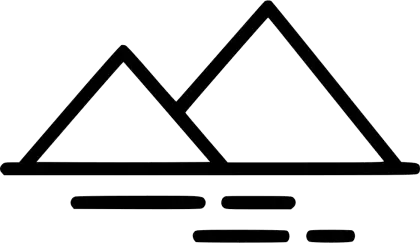 Minimalist Mountain Icon
