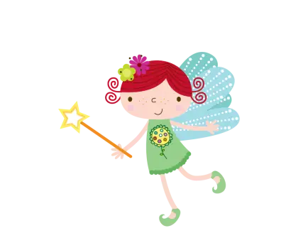 Cute Fairy with Magic Wand
