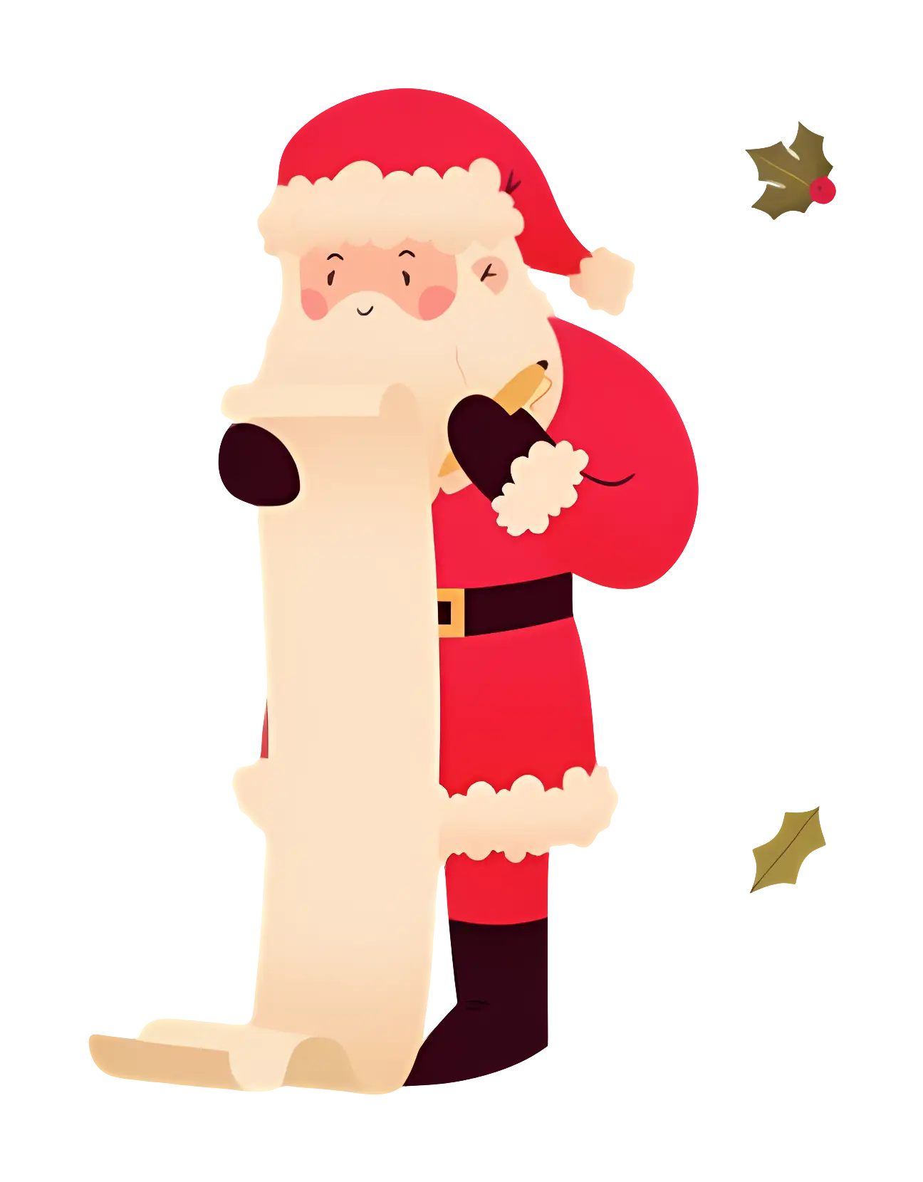 Santa Claus with Christmas List