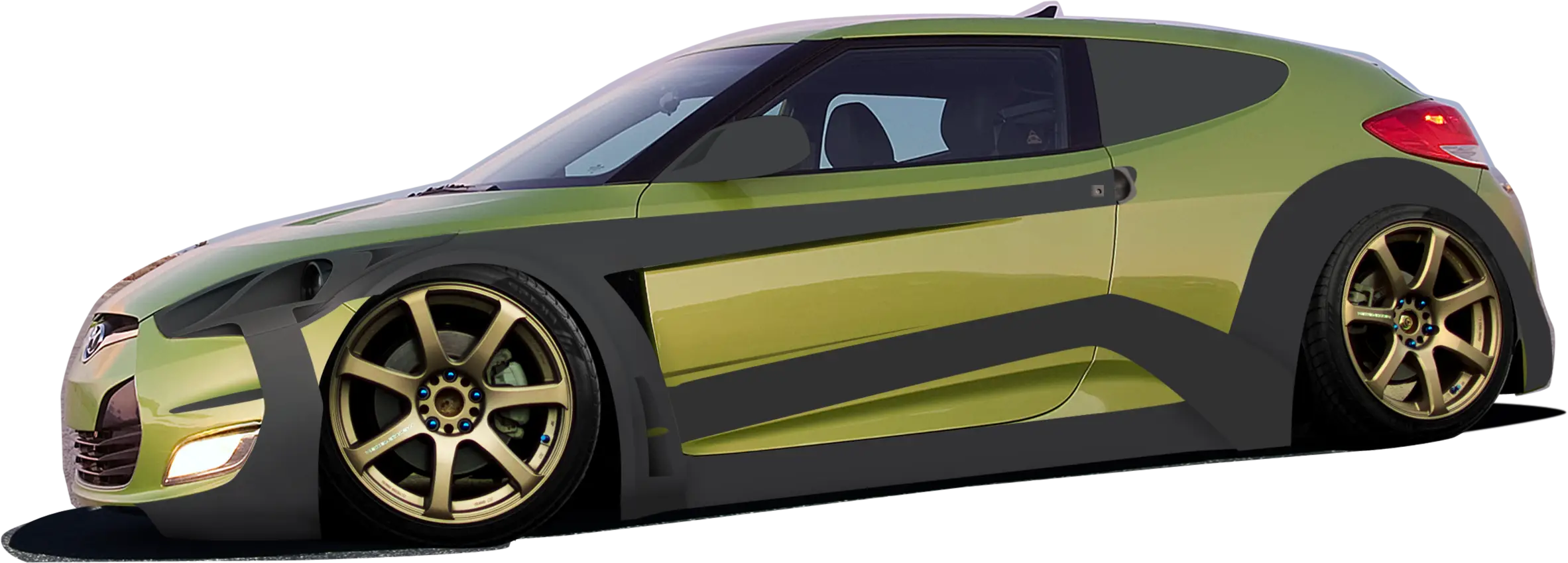 Green Modified Sports Car