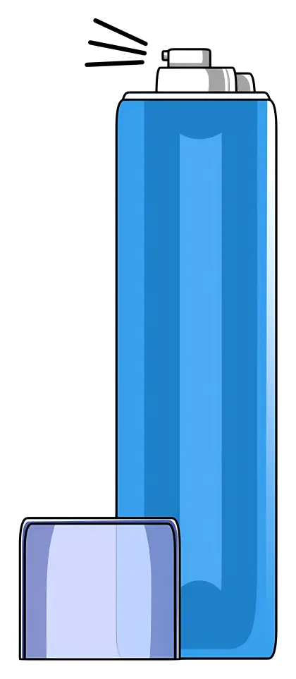 Blue Spray Can Illustration