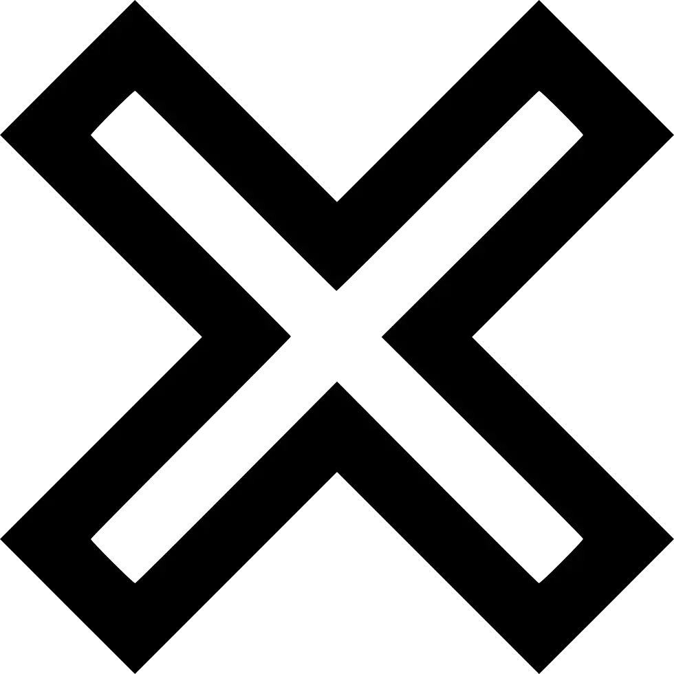 Black Cross Symbol