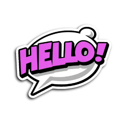 Hello Speech Bubble Greeting