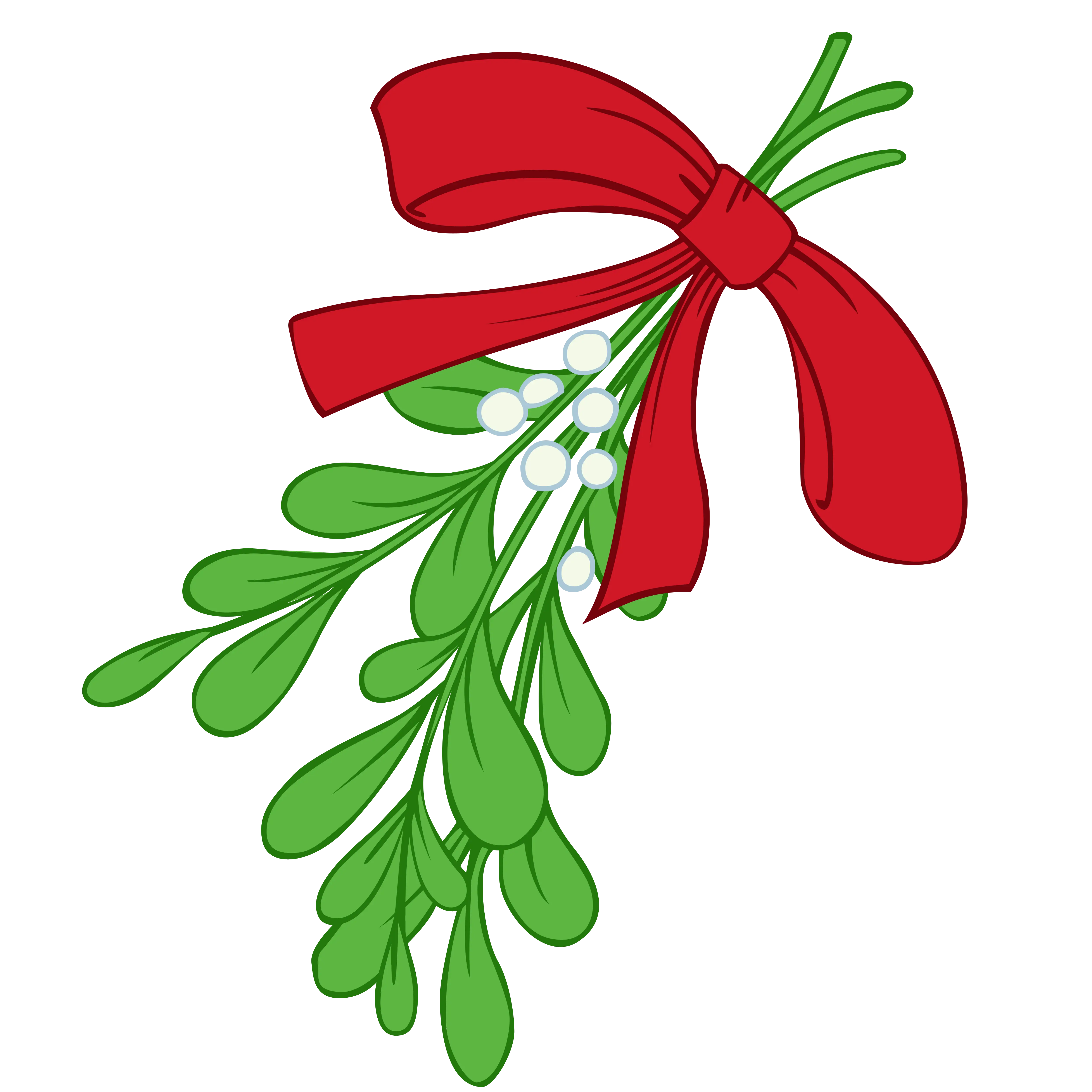 Mistletoe with Red Bow