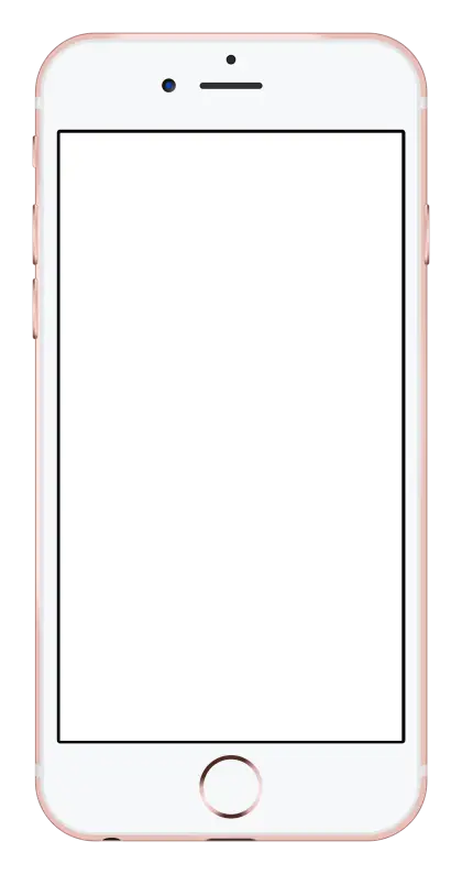 Blank Smartphone Mockup with White Frame