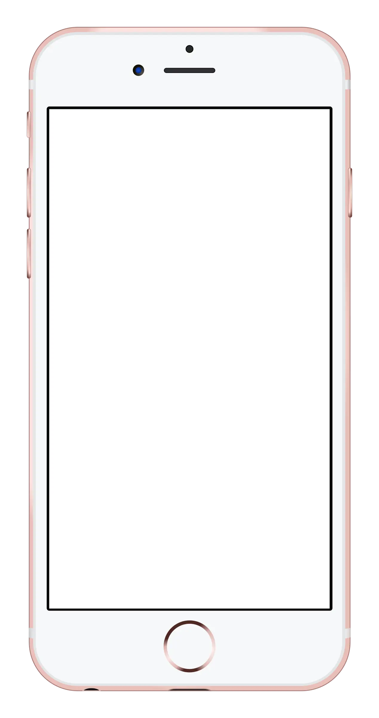 Blank Smartphone Mockup with White Frame