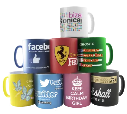 Colorful Mugs Collection