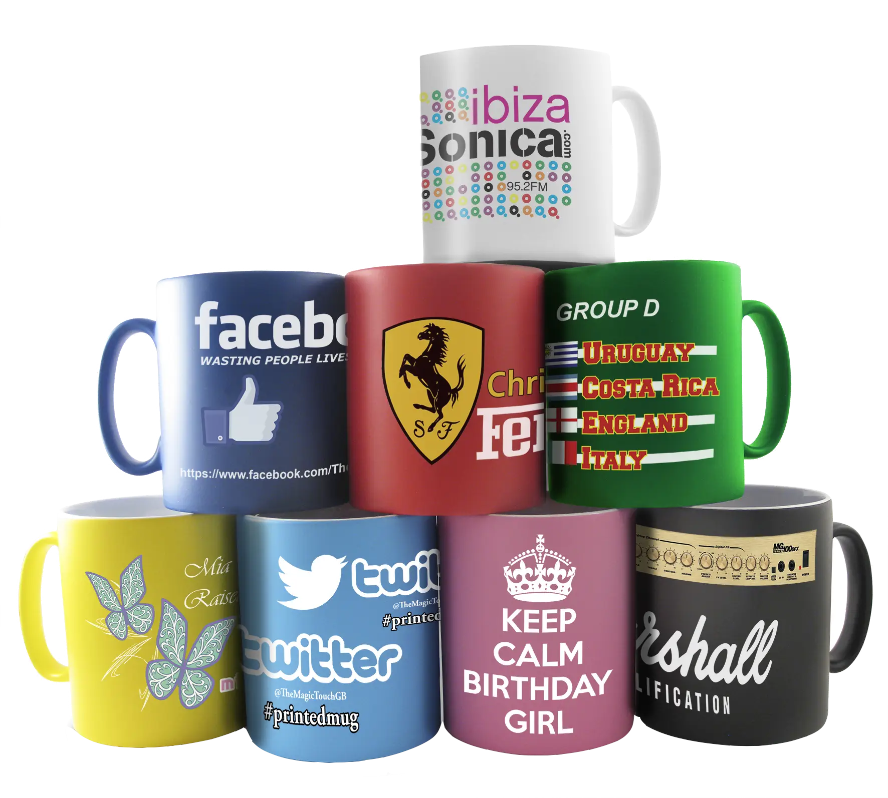 Colorful Mugs Collection