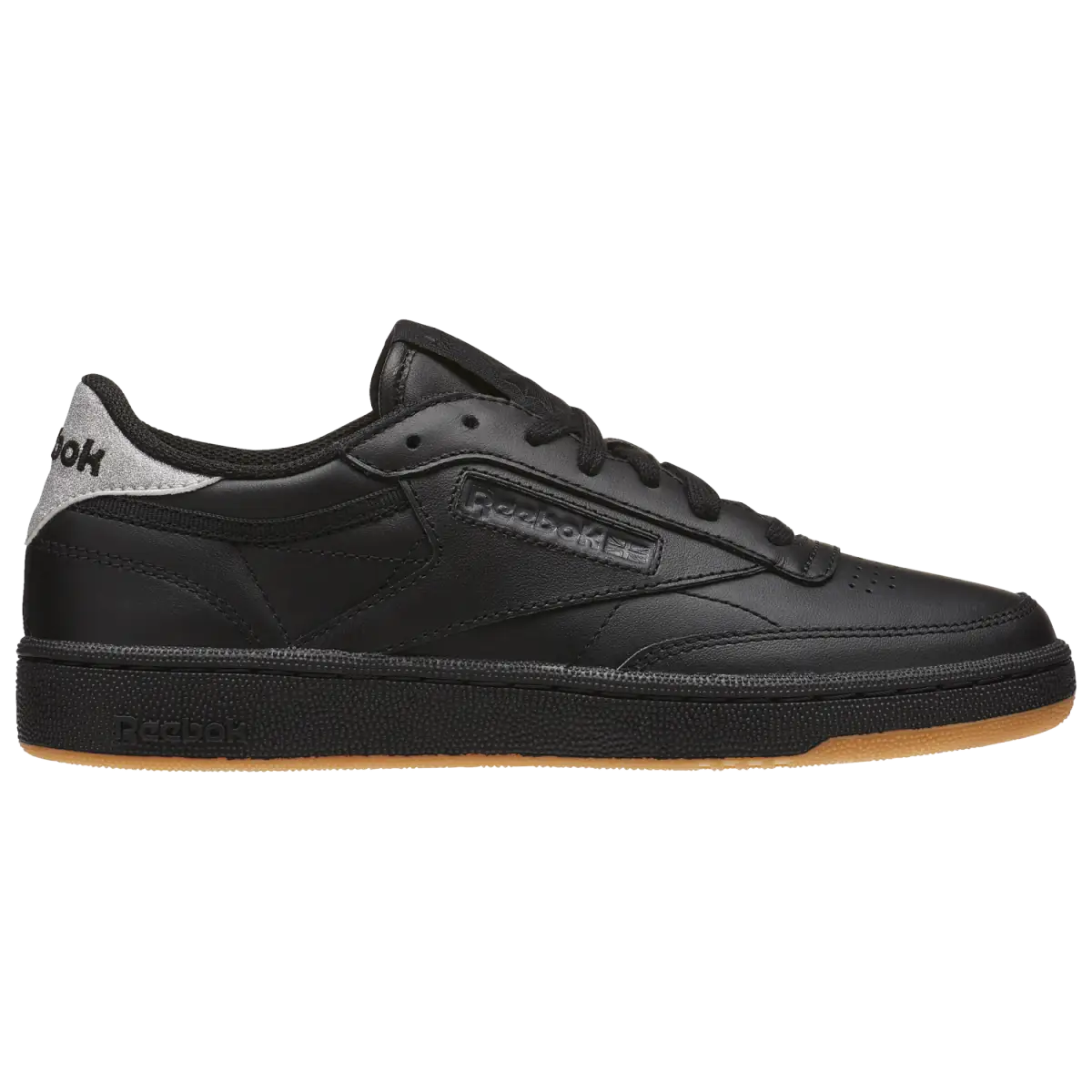 Black Leather Stylish Sneaker