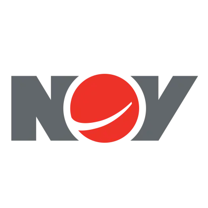 NOV Company Logo with Red Circle Design