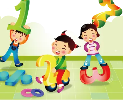 Children Playing with Numbers