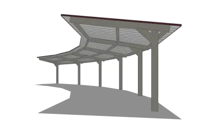 Modern Carport Shade Structure