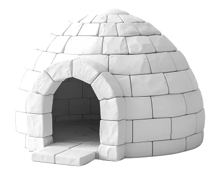 Snowy Igloo House
