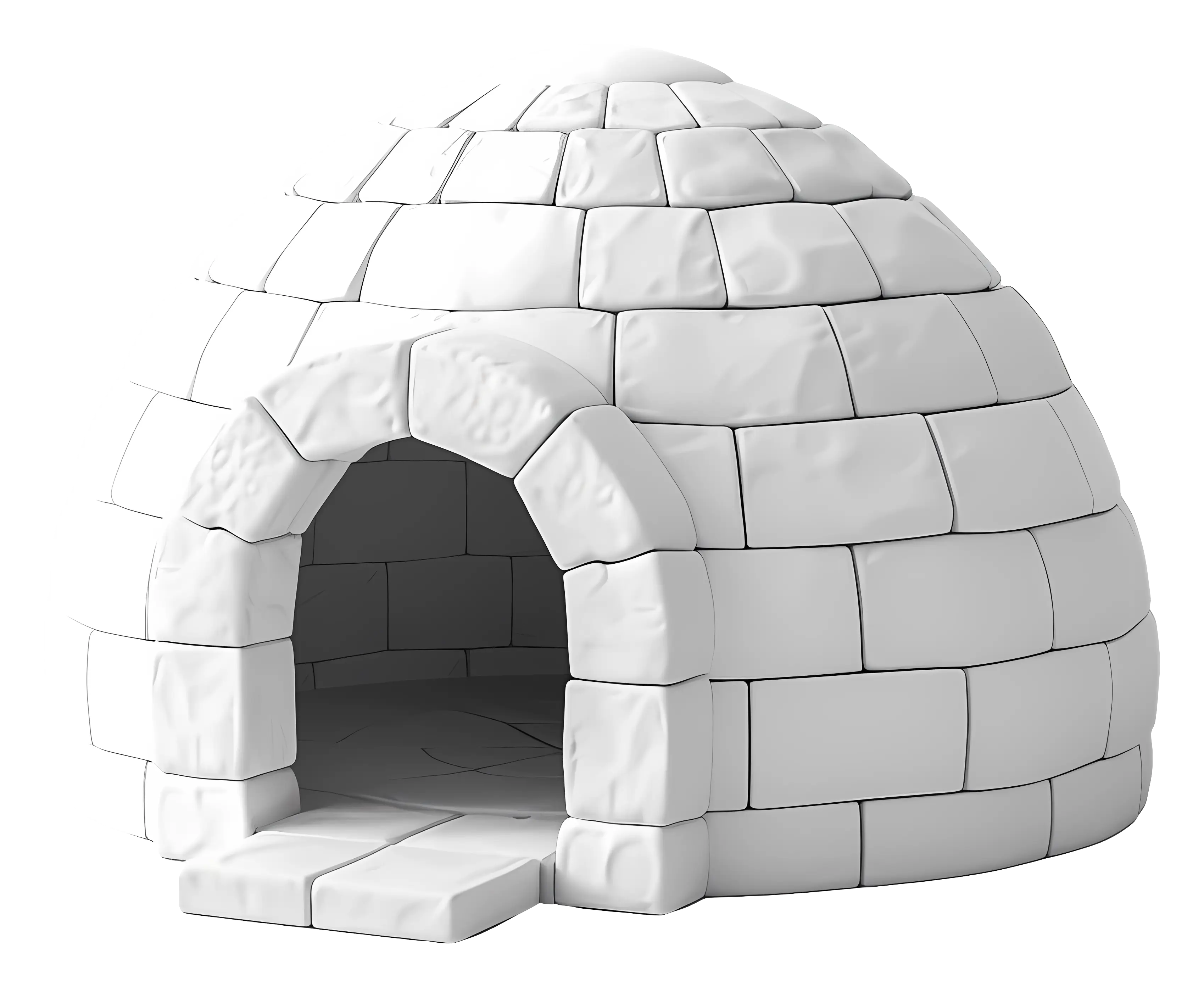 Snowy Igloo House