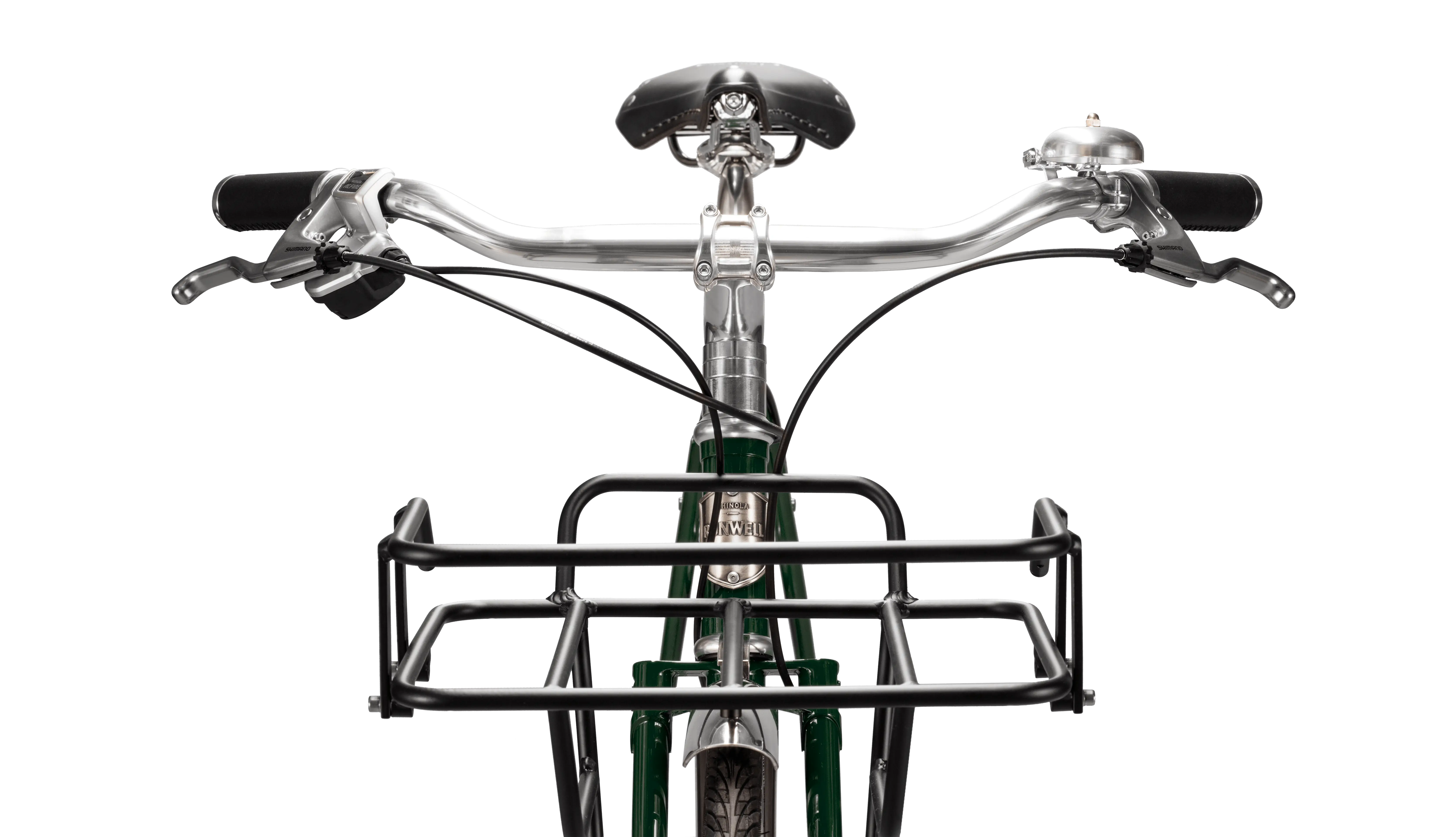 Front View of a Bicycle Handlebar