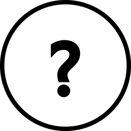 Question Mark Icon in Minimalist Style