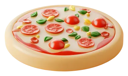 Delicious Pizza Illustration