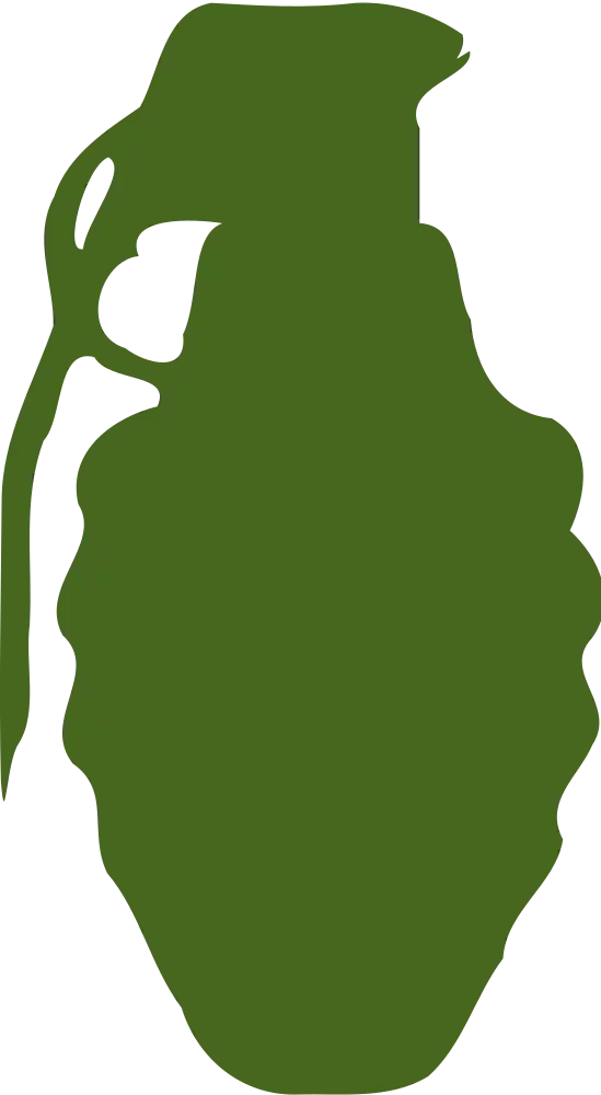 Green Grenade Silhouette