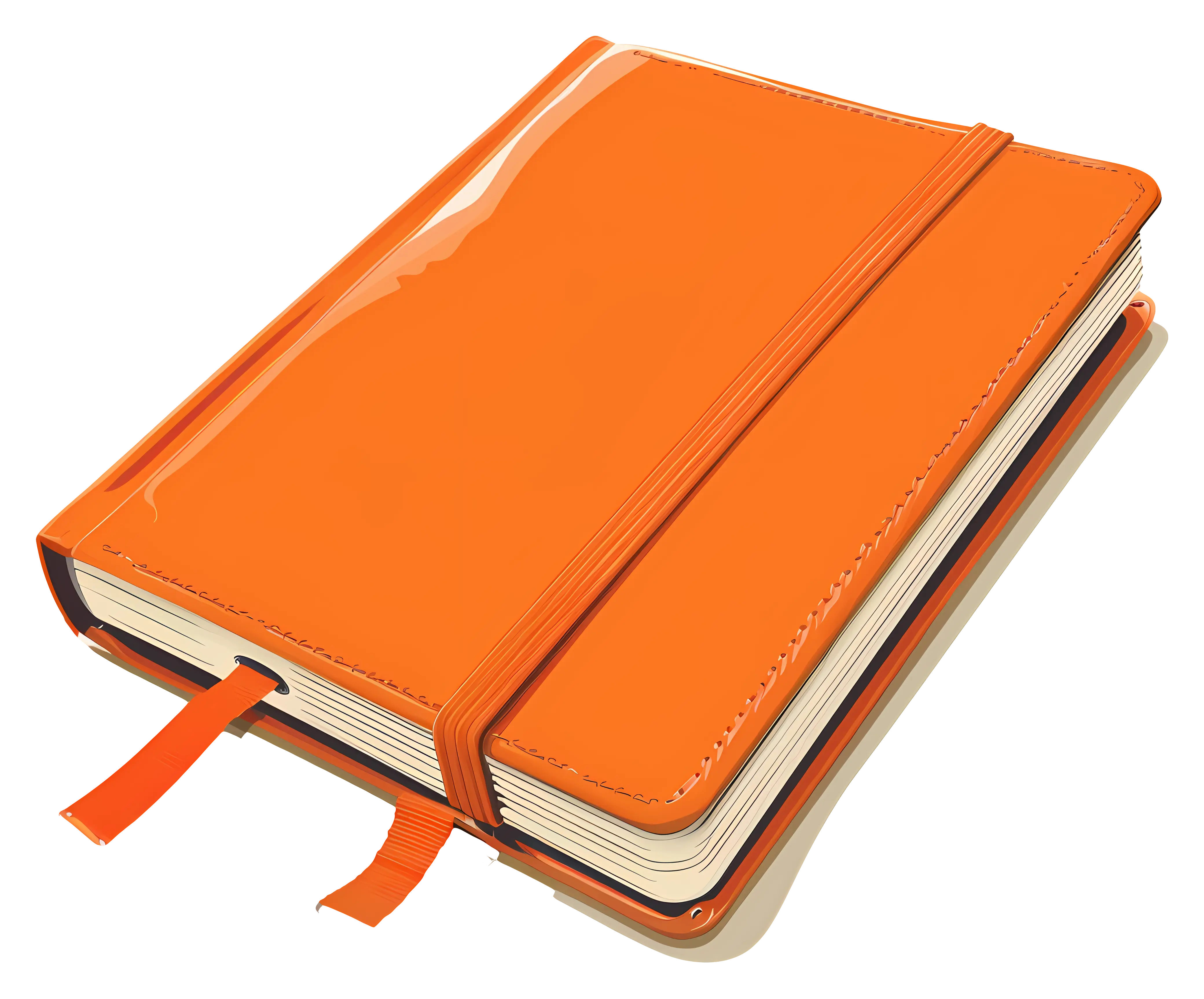 Bright Orange Journal or Notebook Accessory