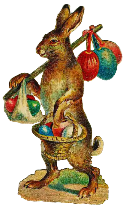 Easter Bunny with Eggs