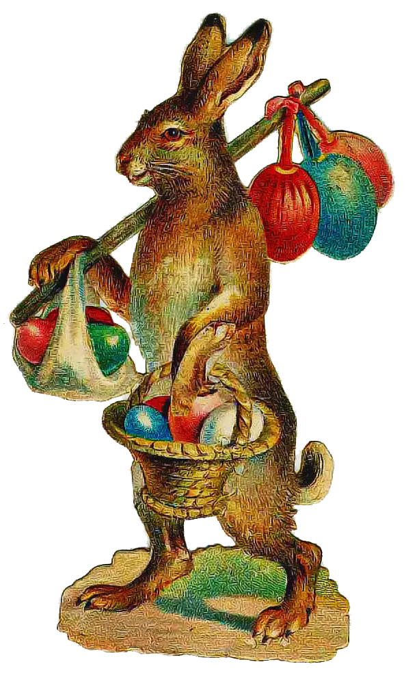 Easter Bunny with Eggs