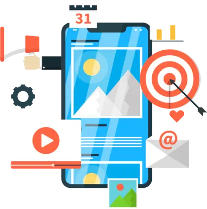 Mobile Marketing Concept Illustration