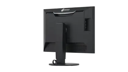 Black Computer Monitor Rear View