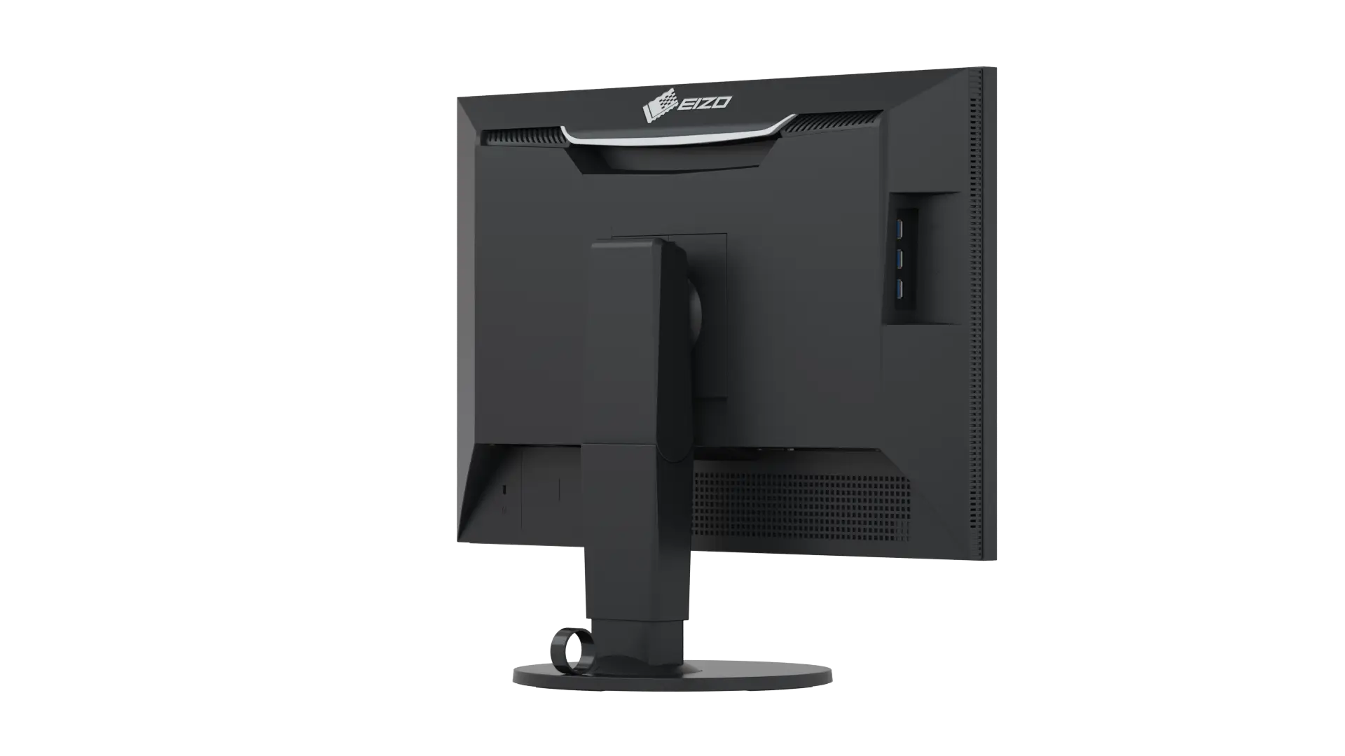 Black Computer Monitor Rear View