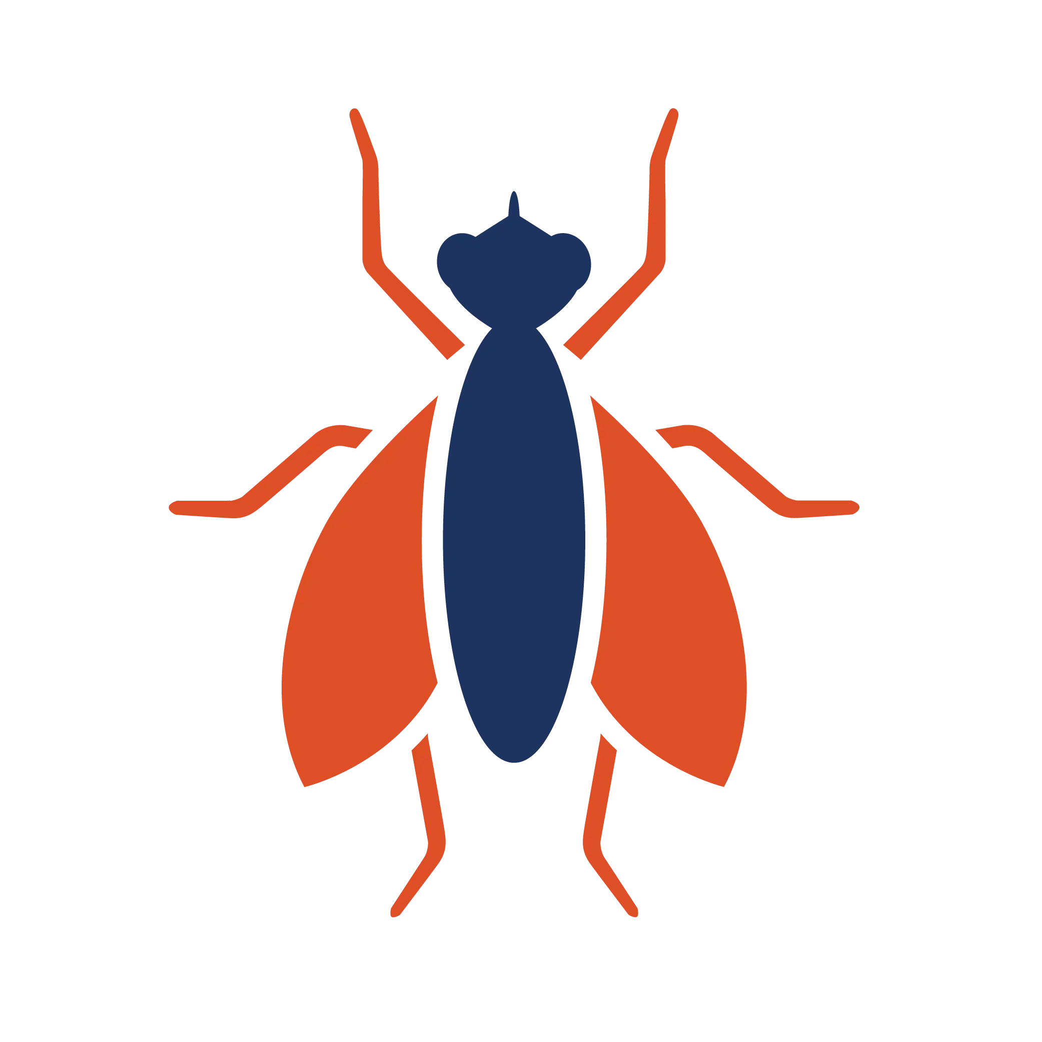 Simplistic Fly Insect Vector Illustration