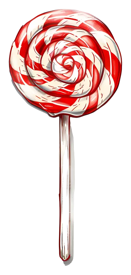Red and White Lollipop