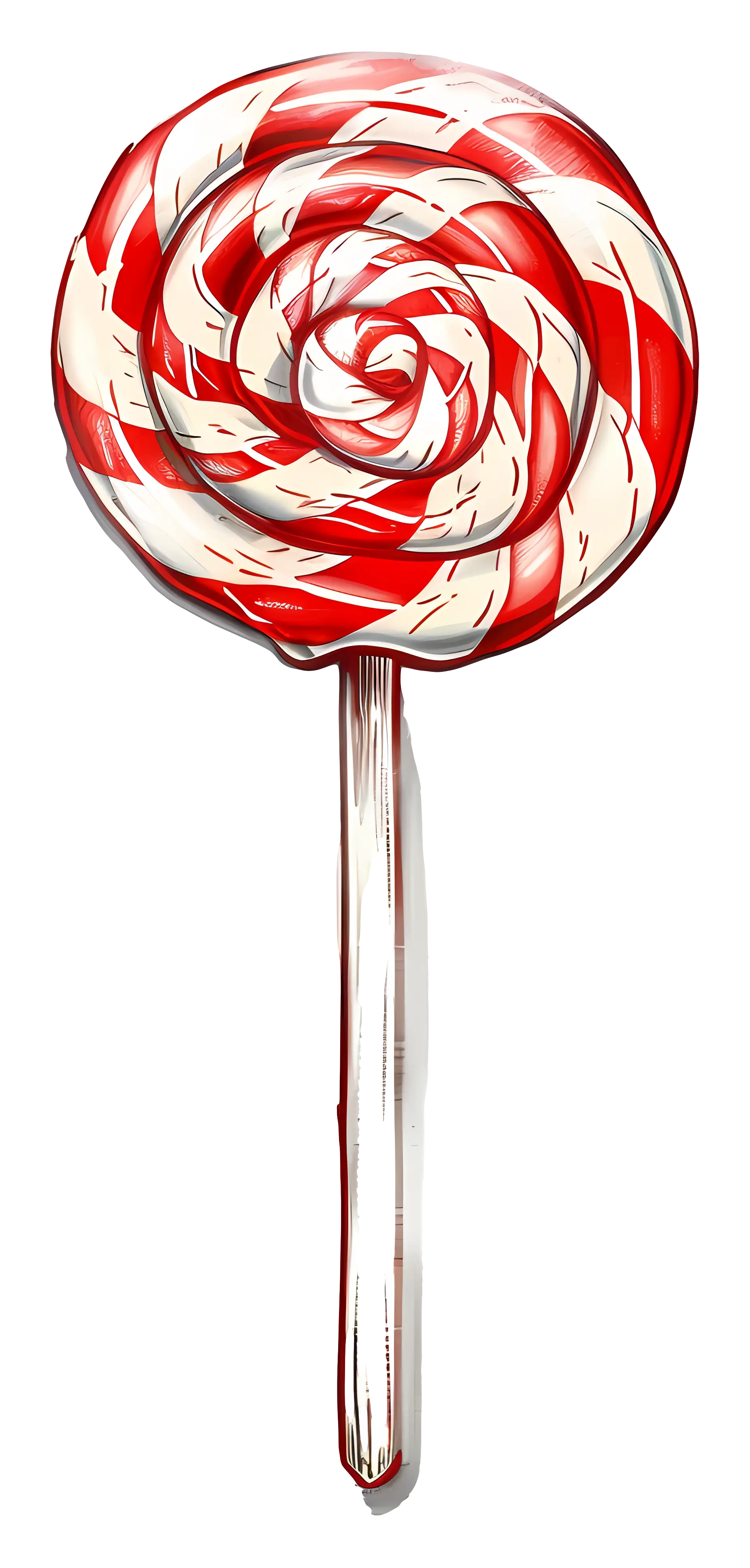 Red and White Lollipop