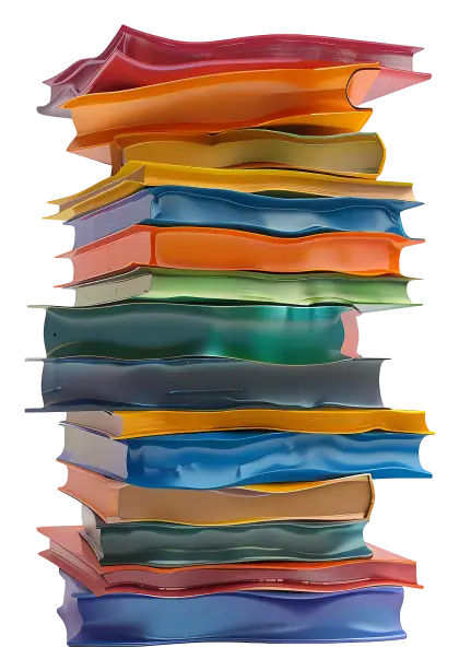 Colorful Stack of Books