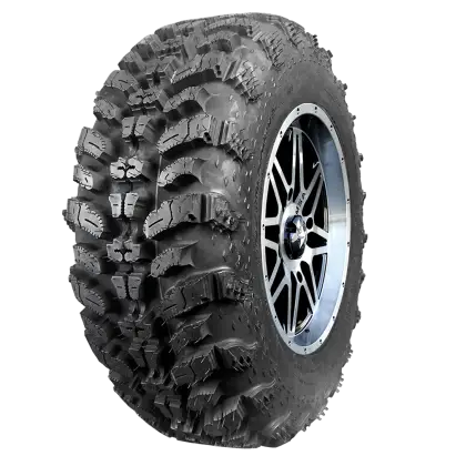 Rugged Off-Road Tire with Alloy Wheel Design